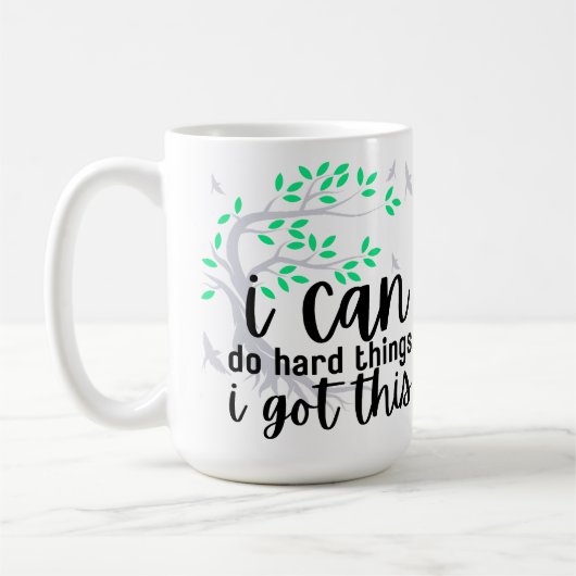Mug Je peux faire des choses difficiles (arbre de vie (Gauche)