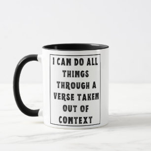 Mug Je peux faire toutes choses, verset sorti de son c