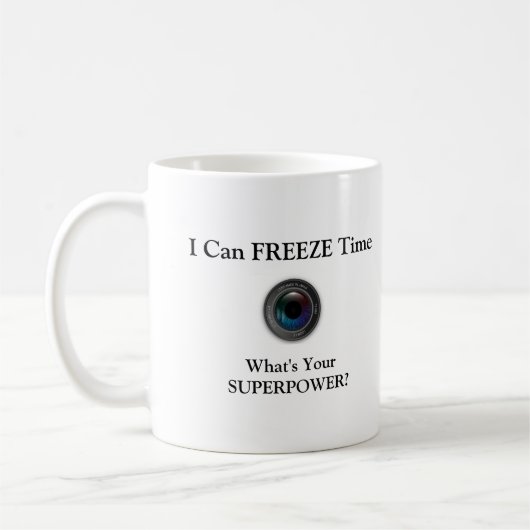 Mug Je peux geler le temps (Gauche)