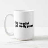 Mug je pilote j'avion de mouche (Gauche)