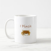 Mug "Je pince" le logo de crabe de roche (Gauche)