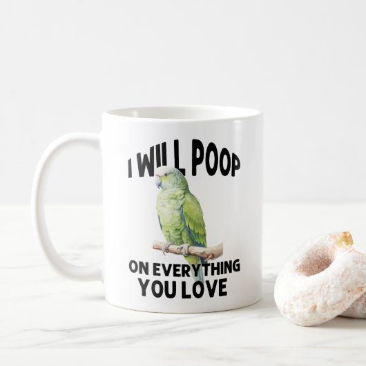 Mug Je Pointerai Sur Tout Ce Que Vous Aimez Les Oiseau (Avec donut)