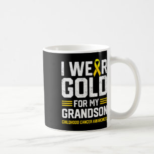 Mug Je porte de l'or pour la sensibilisation au cancer