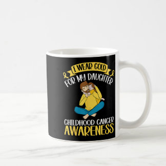 Mug Je Porte De L'Or Pour Ma Fille Cancer De L'Enfance