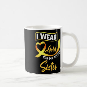 Mug Je Porte De L'Or Pour Ma Petite Soeur Cancer De L'