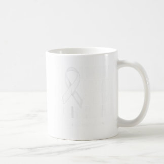 Mug Je porte du blanc pour la sensibilisation au cance