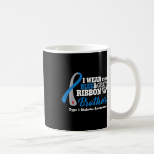 Mug Je Porte Du Bleu Et Du Gris Pour Mon Frère Diabète