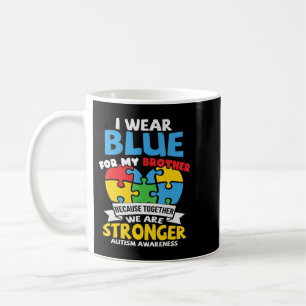 Mug Je Porte Du Bleu Pour La Famille De Sensibilisatio