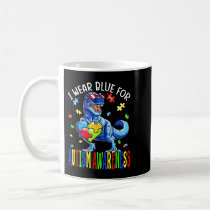 Mug Je Porte Du Bleu Pour La Sensibilisation sur l'aut
