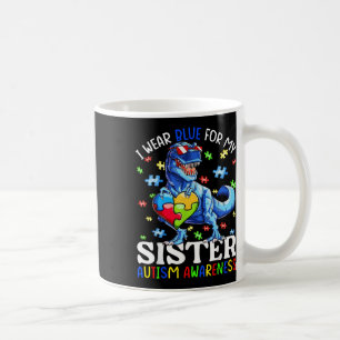 Mug Je Porte Du Bleu Pour Ma Soeur Sensibilisation sur