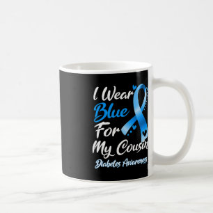 Mug Je Porte Du Bleu Pour Mon Cousin Diabète Sensibili