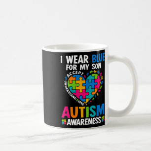 Mug Je Porte Du Bleu Pour Mon Fils Sensibilisation sur