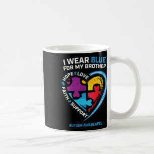 Mug Je Porte Du Bleu Pour Mon Frère Enfants Sensibilis
