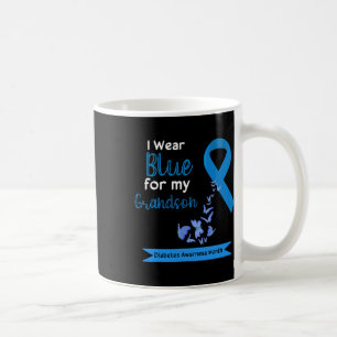 Mug Je Porte Du Bleu Pour Mon Petit-Fils Sensibilise A