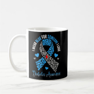 Mug Je Porte Du Bleu Pour Quelqu'un Que J'aime Type 1