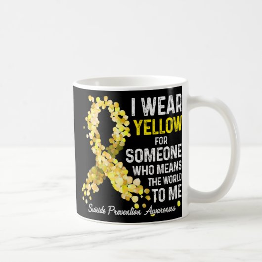 Mug Je Porte Du Jaune À Quelqu'Un Qui Manque De Préven (Droite)
