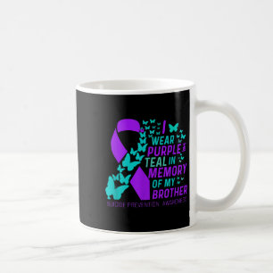 Mug Je Porte Du Purple Et Turquoise Pour Mon Frère Sui
