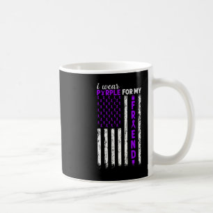 Mug Je Porte Du Purple Pour Mon Ami Cancer Pancréatiqu