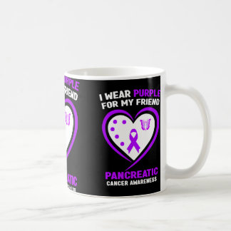 Mug Je Porte Du Purple Pour Mon Ami Cancer Pancréatiqu