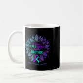 Mug Je Porte Du Purple Turquoise Pour La Prévention Du (Gauche)