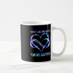 Mug Je Porte Du Purple Turquoise Pour La Prévention Du
