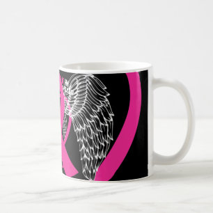 Mug Je porte du rose en mémoire de ma sœur contre le c