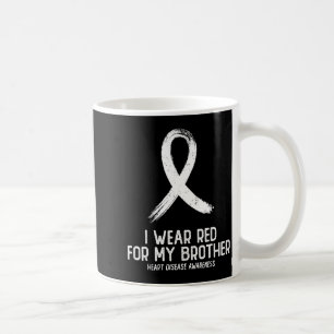 Mug Je porte du rouge pour la sensibilisation à la mal