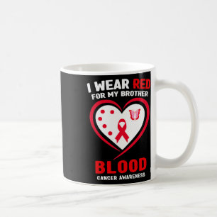 Mug Je porte du rouge pour la sensibilisation au cance
