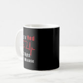 Mug Je Porte Du Rouge Pour Lutter Contre Les Maladies (Devant gauche)