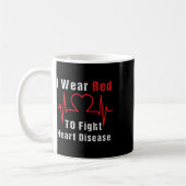Mug Je Porte Du Rouge Pour Lutter Contre Les Maladies (Gauche)