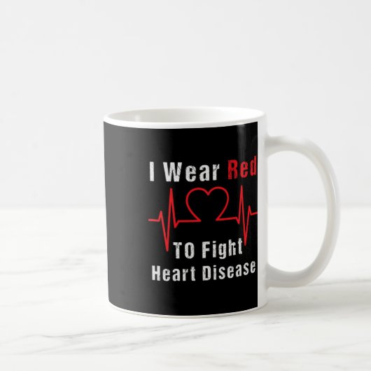 Mug Je Porte Du Rouge Pour Lutter Contre Les Maladies (Droite)