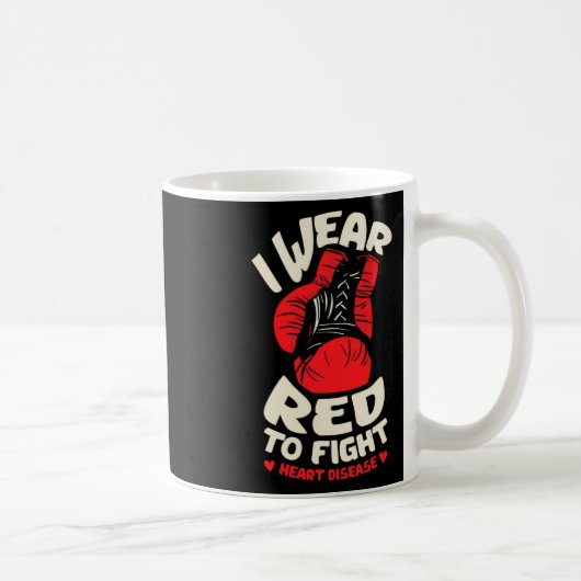 Mug Je porte du rouge pour lutter contre une malformat (Droite)