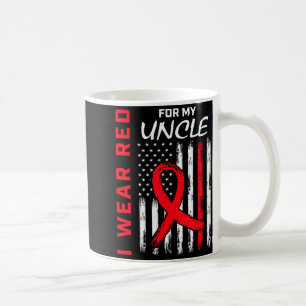 Mug Je porte du rouge pour mon oncle pour la sensibili