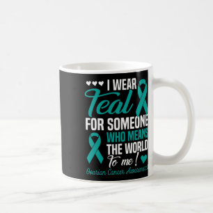 Mug Je porte du sarcelle pour quelqu'un qui compte pou