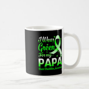 Mug Je Porte Du Vert Pour Mon Papa Cerveau Handicapés
