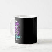 Mug Je Porte Du Violet En Mémoire De Mon Fils Surdose  (Devant gauche)