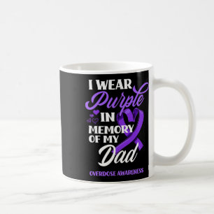 Mug Je Porte Du Violet En Mémoire De Mon Papa, Surdose
