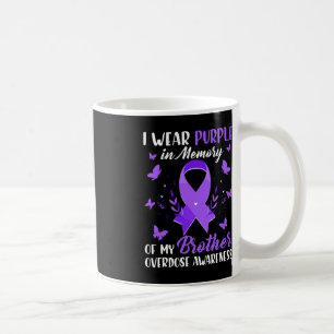 Mug Je Porte Du Violet En Mémoire Pour Mon Frère Surdo
