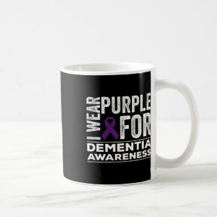 Mug Je porte du violet pour la sensibilisation à la dé