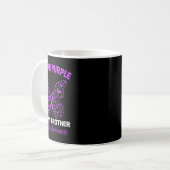 Mug Je Porte Du Violet Pour La Sensibilisation De Mon  (Devant gauche)