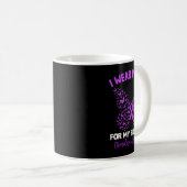 Mug Je Porte Du Violet Pour La Sensibilisation De Mon (Devant droit)