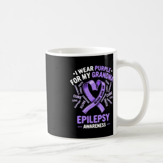 Mug Je Porte Du Violet Pour Ma Grande-Mère Sensibilisa (Droite)