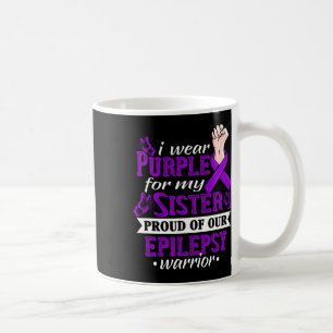 Mug Je Porte Du Violet Pour Ma Soeur Epilepsie Guerriè