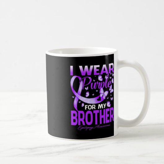 Mug Je Porte Du Violet Pour Mon Frère Conscience De L' (Droite)