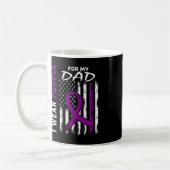 Mug Je Porte Du Violet Pour Mon Père Pancréatique Canc (Gauche)