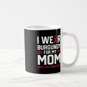Mug Je porte la Bourgogne pour ma mère Anémie faucille
