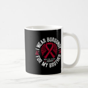 Mug Je Porte La Bourgogne Pour Mon Frère Sickle Cell A