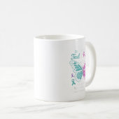 Mug Je Porte le & Turquoise; Purple Suicide Prevent (Devant droit)