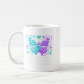 Mug Je Porte le & Turquoise; Purple Suicide Prevent (Gauche)