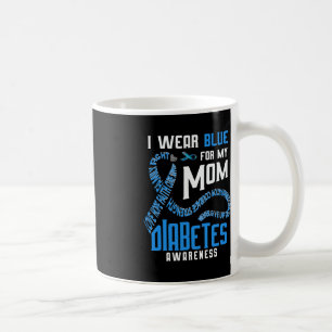 Mug Je porte le bleu pour ma mère Sensibilisation au d